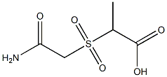 2-[(2-amino-2-oxoethyl)sulfonyl]propanoic acid Struktur