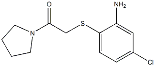 2-[(2-amino-4-chlorophenyl)sulfanyl]-1-(pyrrolidin-1-yl)ethan-1-one Struktur