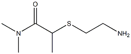 2-[(2-aminoethyl)sulfanyl]-N,N-dimethylpropanamide Struktur