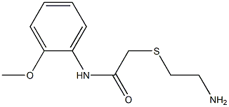 2-[(2-aminoethyl)thio]-N-(2-methoxyphenyl)acetamide Struktur