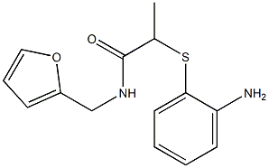 2-[(2-aminophenyl)sulfanyl]-N-(furan-2-ylmethyl)propanamide Struktur