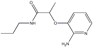 2-[(2-aminopyridin-3-yl)oxy]-N-propylpropanamide Struktur