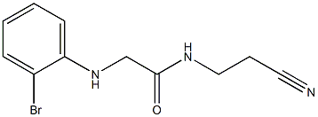 2-[(2-bromophenyl)amino]-N-(2-cyanoethyl)acetamide Struktur