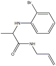 2-[(2-bromophenyl)amino]-N-(prop-2-en-1-yl)propanamide Struktur