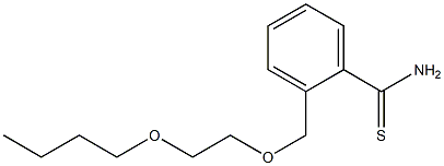 2-[(2-butoxyethoxy)methyl]benzene-1-carbothioamide Struktur