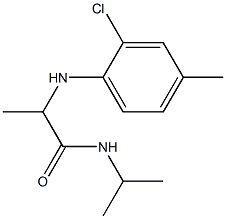 2-[(2-chloro-4-methylphenyl)amino]-N-(propan-2-yl)propanamide Struktur