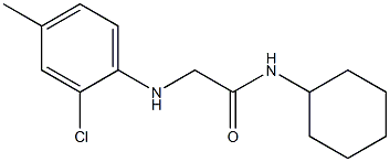 2-[(2-chloro-4-methylphenyl)amino]-N-cyclohexylacetamide Struktur