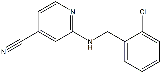 2-[(2-chlorobenzyl)amino]isonicotinonitrile Struktur