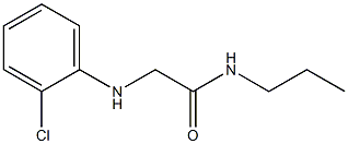 2-[(2-chlorophenyl)amino]-N-propylacetamide Struktur