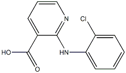 2-[(2-chlorophenyl)amino]pyridine-3-carboxylic acid Struktur