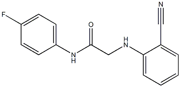 2-[(2-cyanophenyl)amino]-N-(4-fluorophenyl)acetamide Struktur