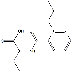 2-[(2-ethoxybenzoyl)amino]-3-methylpentanoic acid Struktur