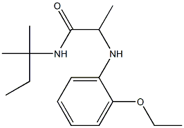 2-[(2-ethoxyphenyl)amino]-N-(2-methylbutan-2-yl)propanamide Struktur