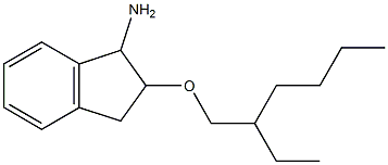 2-[(2-ethylhexyl)oxy]-2,3-dihydro-1H-inden-1-amine Struktur