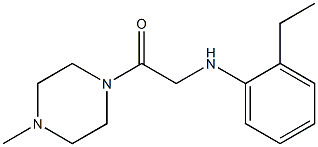 2-[(2-ethylphenyl)amino]-1-(4-methylpiperazin-1-yl)ethan-1-one Struktur