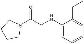 2-[(2-ethylphenyl)amino]-1-(pyrrolidin-1-yl)ethan-1-one Struktur