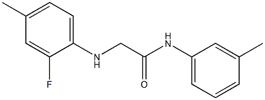 2-[(2-fluoro-4-methylphenyl)amino]-N-(3-methylphenyl)acetamide Struktur