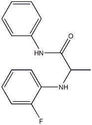 2-[(2-fluorophenyl)amino]-N-phenylpropanamide Struktur