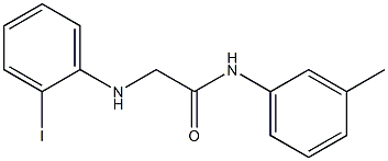 2-[(2-iodophenyl)amino]-N-(3-methylphenyl)acetamide Struktur