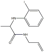 2-[(2-iodophenyl)amino]-N-(prop-2-en-1-yl)propanamide Struktur