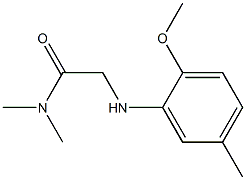 2-[(2-methoxy-5-methylphenyl)amino]-N,N-dimethylacetamide Struktur