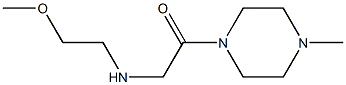 2-[(2-methoxyethyl)amino]-1-(4-methylpiperazin-1-yl)ethan-1-one Struktur