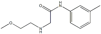 2-[(2-methoxyethyl)amino]-N-(3-methylphenyl)acetamide Struktur