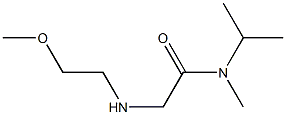 2-[(2-methoxyethyl)amino]-N-methyl-N-(propan-2-yl)acetamide Struktur