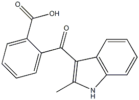 2-[(2-methyl-1H-indol-3-yl)carbonyl]benzoic acid Struktur