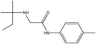 2-[(2-methylbutan-2-yl)amino]-N-(4-methylphenyl)acetamide Struktur