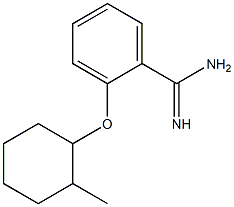 2-[(2-methylcyclohexyl)oxy]benzene-1-carboximidamide Struktur