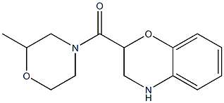 2-[(2-methylmorpholin-4-yl)carbonyl]-3,4-dihydro-2H-1,4-benzoxazine Struktur