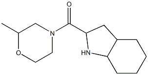 2-[(2-methylmorpholin-4-yl)carbonyl]octahydro-1H-indole Struktur