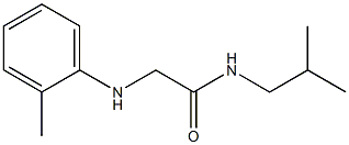 2-[(2-methylphenyl)amino]-N-(2-methylpropyl)acetamide Struktur