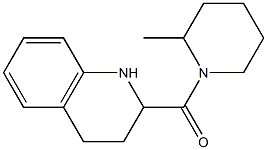 2-[(2-methylpiperidin-1-yl)carbonyl]-1,2,3,4-tetrahydroquinoline Struktur