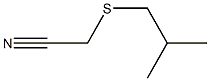 2-[(2-methylpropyl)sulfanyl]acetonitrile Struktur