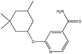 2-[(3,3,5-trimethylcyclohexyl)oxy]pyridine-4-carbothioamide Struktur