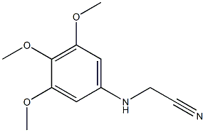 2-[(3,4,5-trimethoxyphenyl)amino]acetonitrile Struktur