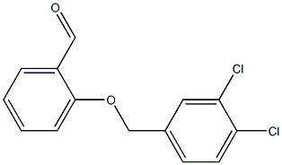 2-[(3,4-dichlorophenyl)methoxy]benzaldehyde Struktur