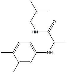 2-[(3,4-dimethylphenyl)amino]-N-(2-methylpropyl)propanamide Struktur