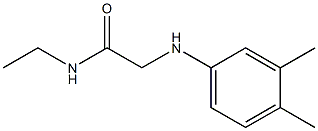 2-[(3,4-dimethylphenyl)amino]-N-ethylacetamide Struktur