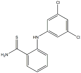 2-[(3,5-dichlorophenyl)amino]benzene-1-carbothioamide Struktur