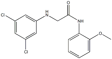 2-[(3,5-dichlorophenyl)amino]-N-(2-methoxyphenyl)acetamide Struktur