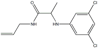 2-[(3,5-dichlorophenyl)amino]-N-(prop-2-en-1-yl)propanamide Struktur