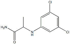 2-[(3,5-dichlorophenyl)amino]propanamide Struktur