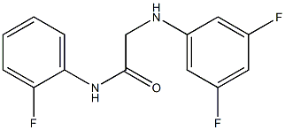 2-[(3,5-difluorophenyl)amino]-N-(2-fluorophenyl)acetamide Struktur