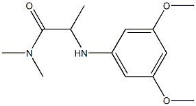 2-[(3,5-dimethoxyphenyl)amino]-N,N-dimethylpropanamide Struktur