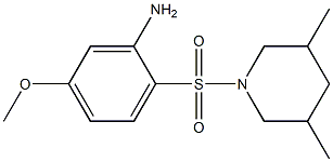 2-[(3,5-dimethylpiperidine-1-)sulfonyl]-5-methoxyaniline Struktur