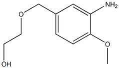 2-[(3-amino-4-methoxyphenyl)methoxy]ethan-1-ol Struktur