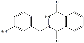 2-[(3-aminophenyl)methyl]-1,2,3,4-tetrahydrophthalazine-1,4-dione Struktur